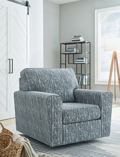 Ocala Furniture Outlet - Ashley Furniture - Aterburm Swivel Accent Chair - Swivel Accent Chair / Twilight - A3000649