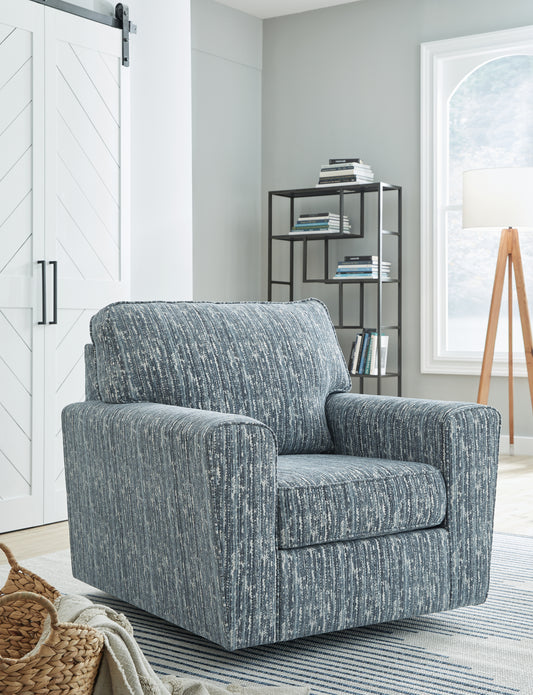 Ocala Furniture Outlet - Ashley Furniture - Aterburm Swivel Accent Chair - Swivel Accent Chair / Twilight - A3000649