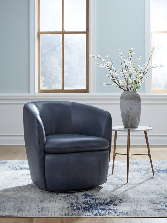 Ocala Furniture Outlet - Ashley Furniture - Kierreys Swivel Accent Chair - Swivel Accent Chair / Bone - A3000703