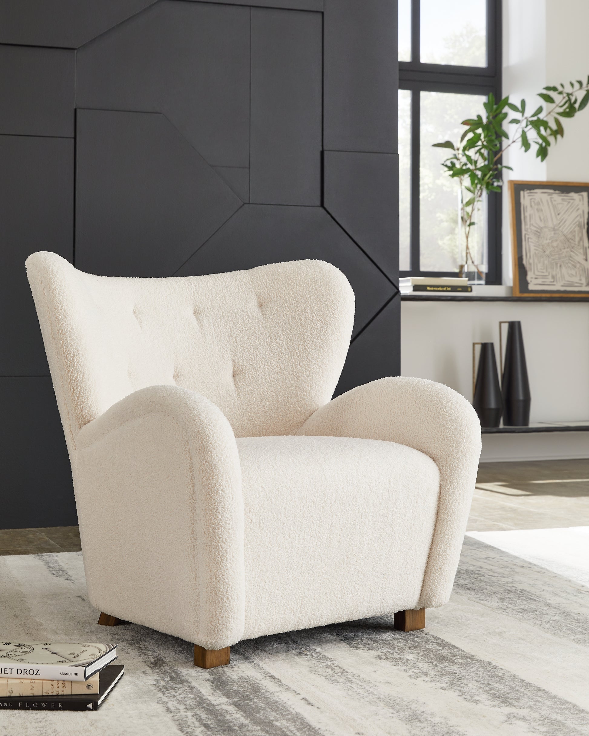 Ocala Furniture Outlet - Ashley Furniture - Larbell Accent Chair - Accent Chair / Ecru - A3000709