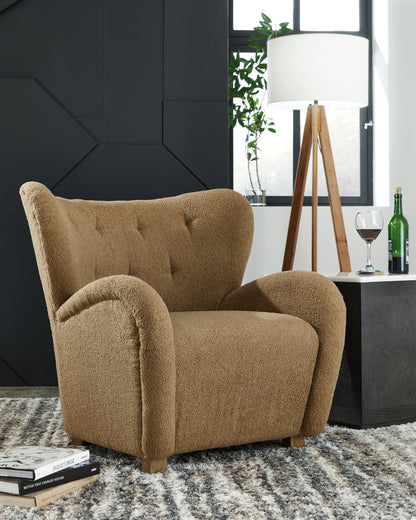 Ocala Furniture Outlet - Ashley Furniture - Larbell Accent Chair - Accent Chair / Camel - A3000710