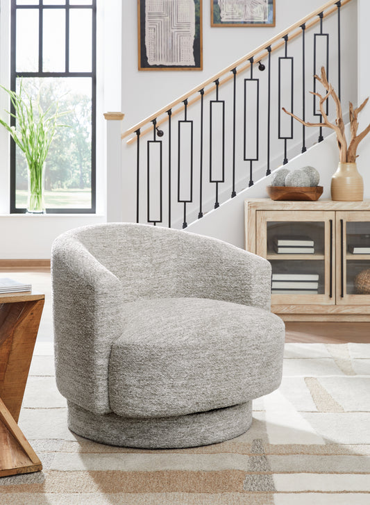 Ocala Furniture Outlet - Ashley Furniture - Wardsor Swivel Accent Chair - Swivel Accent Chair / Stone - A3000731
