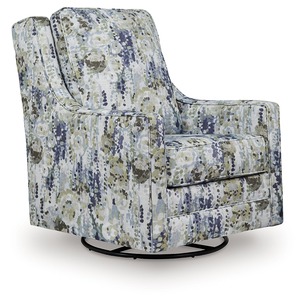 Ocala Furniture Outlet - Ashley Furniture - Dustinford Swivel Glider Accent Chair - Swivel Glider Accent Chair / Multi - A3000732