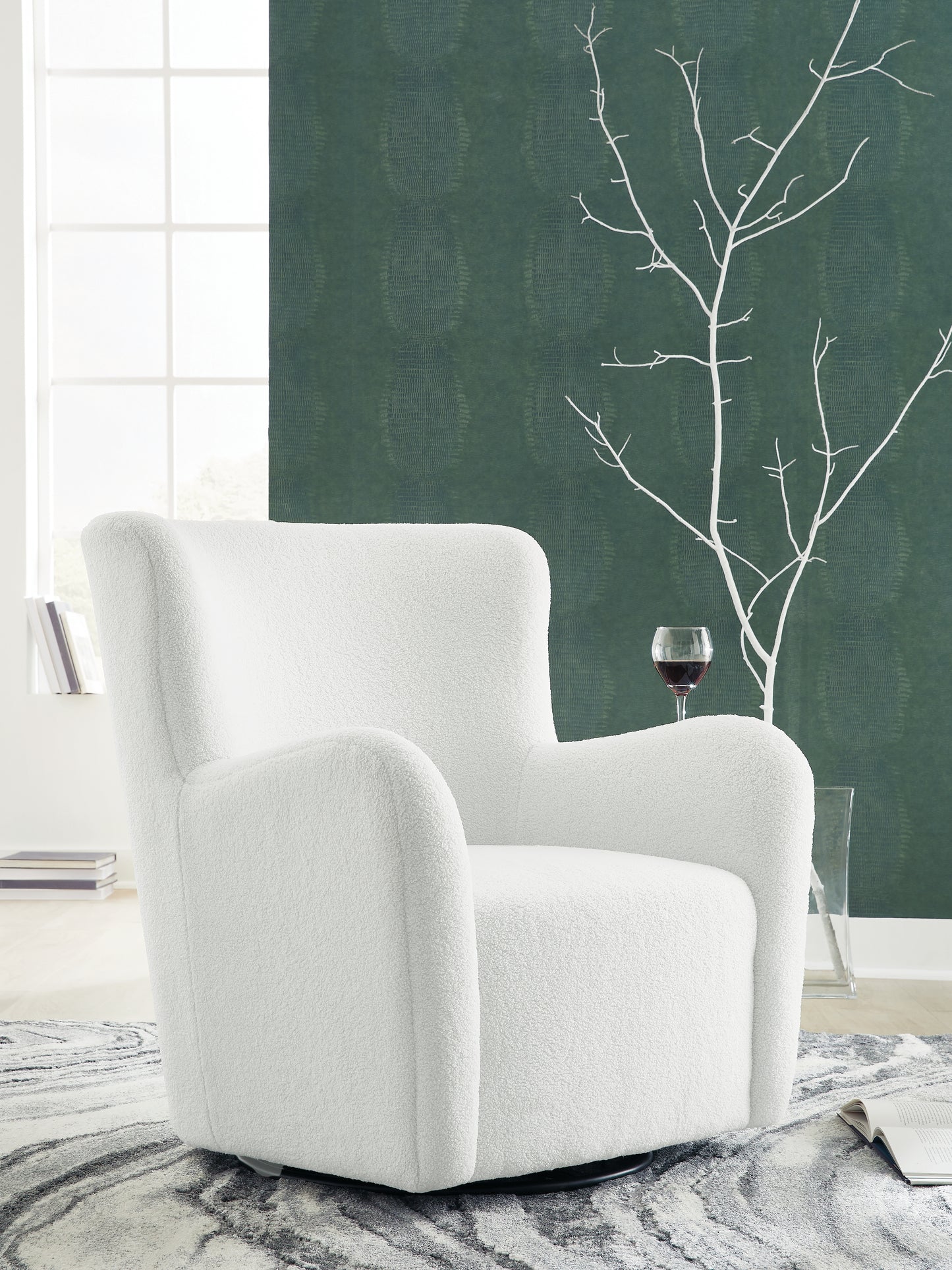 Ocala Furniture Outlet - Ashley Furniture - Rowenburg Swivel Glider Accent Chair - Swivel Glider Accent Chair - A3000797