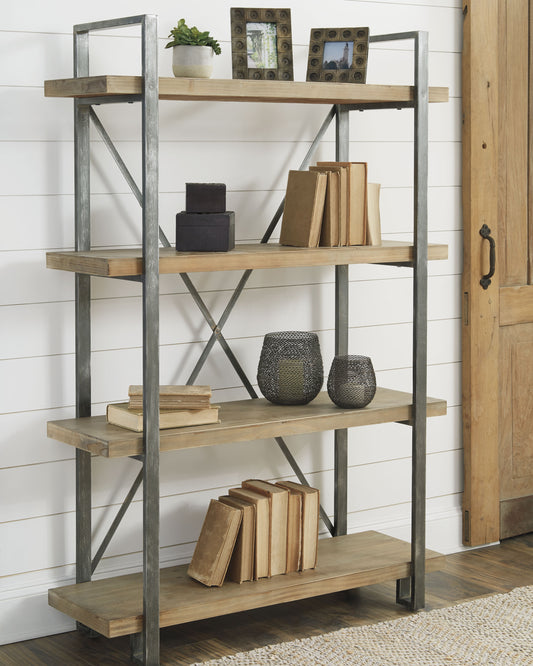 Ocala Furniture Outlet - Ashley Furniture - Forestmin Bookcase - Bookcase / Brown/Black - A4000045
