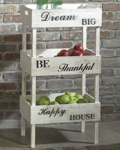 Ocala Furniture Outlet - Ashley Furniture - Yulton Bookcase - Storage Shelf / Antique White - A4000091