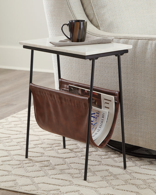 Ocala Furniture Outlet - Ashley Furniture - Etanbury Accent Table - Accent Table / Brown/Black/White - A4000254