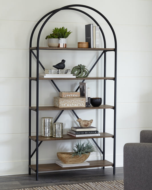 Ocala Furniture Outlet - Ashley Furniture - Galtbury Bookcase - Bookcase / Brown/Black - A4000325