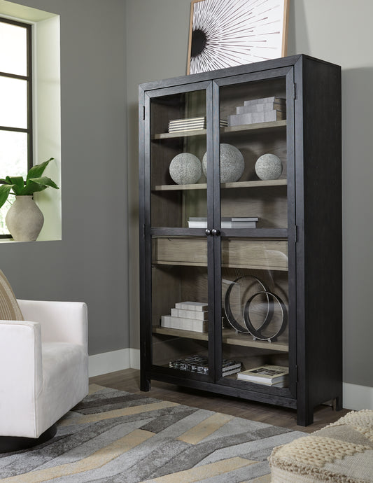 Ocala Furniture Outlet - Ashley Furniture - Lenston Accent Cabinet - Accent Cabinet / Black/Gray - A4000507