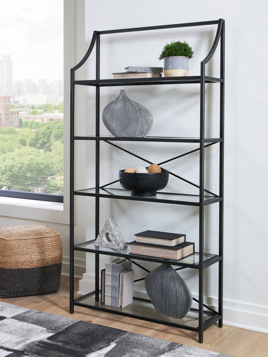Ocala Furniture Outlet - Ashley Furniture - Dakerwell Bookcase - Bookcase / Antique Black - A4000557