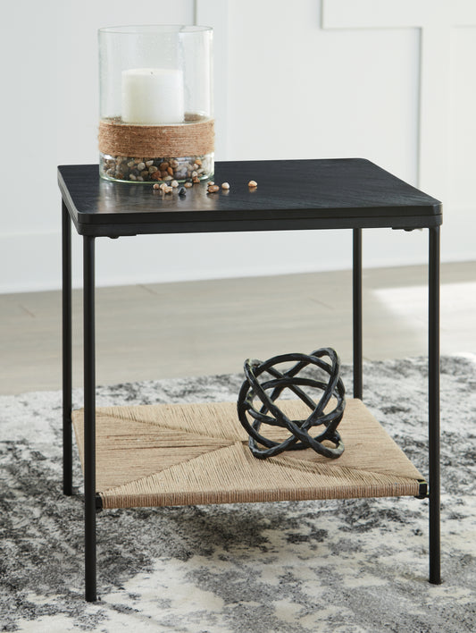 Ocala Furniture Outlet - Ashley Furniture - Minrich Accent Table - Accent Table / Black/Natural - A4000591