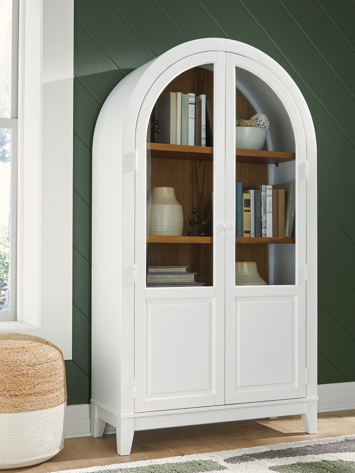 Ocala Furniture Outlet - Ashley Furniture - Dagandale Accent Cabinet - Accent Cabinet / White/Natural - A4000598