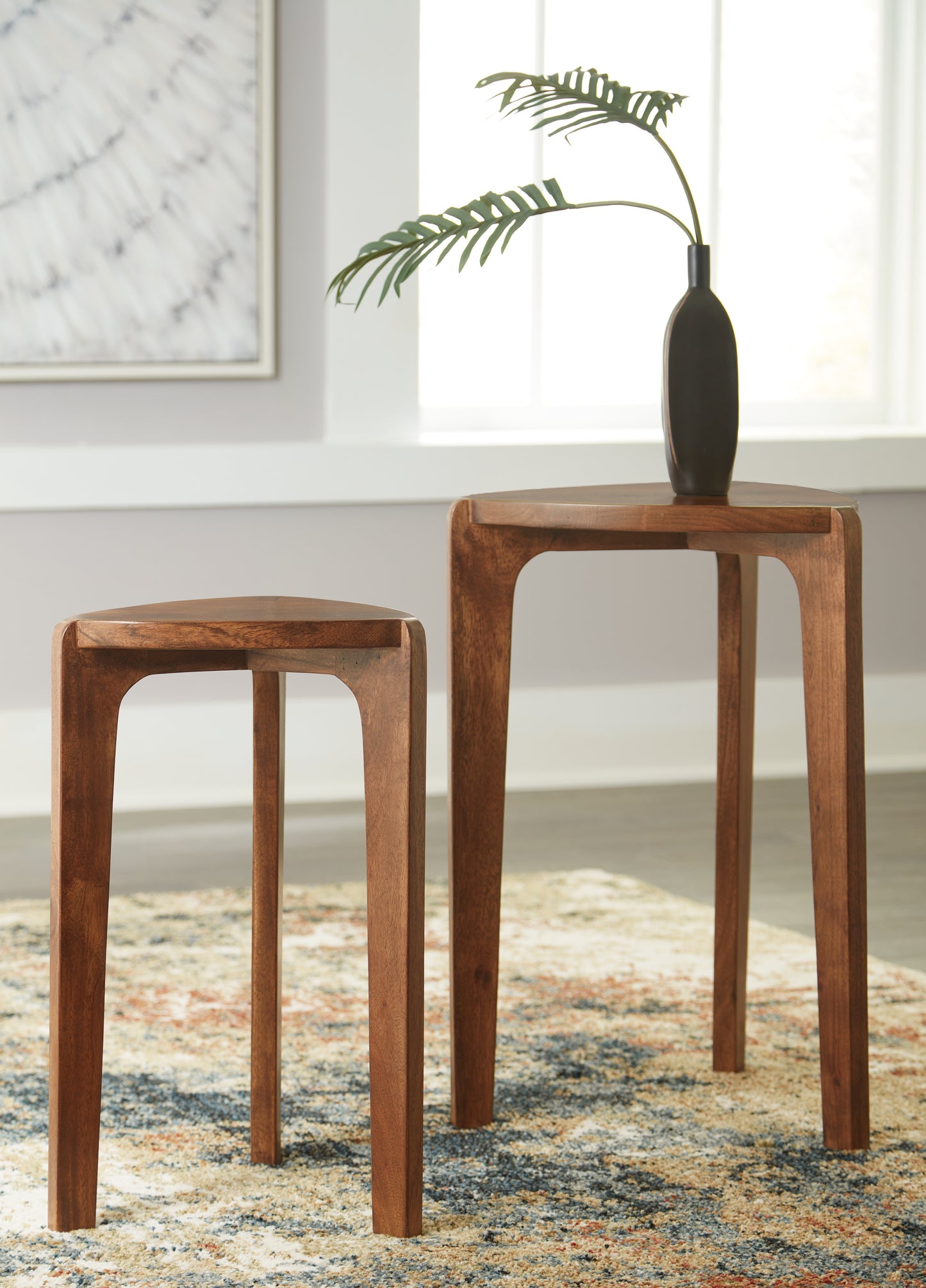 Ocala Furniture Outlet - Ashley Furniture - Brynnleigh Accent Table (Set of 2) - Accent Table Set (Set of 2) / Medium Brown - A4000607