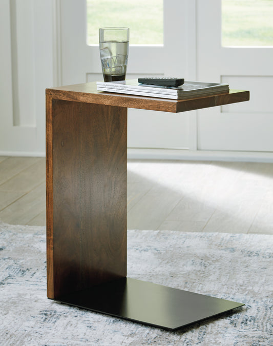 Ocala Furniture Outlet - Ashley Furniture - Wimshaw Accent Table - Accent Table / Brown/Black - A4000618