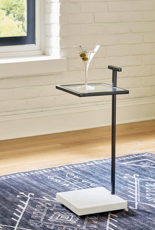 Ocala Furniture Outlet - Ashley Furniture - Mannill Accent Table - Accent Table / Black/White - A4000630