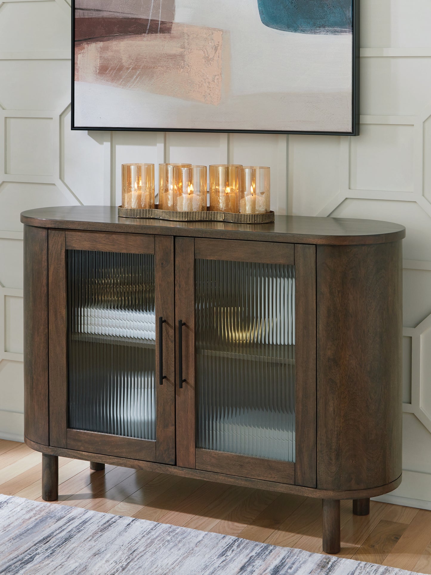Ocala Furniture Outlet - Ashley Furniture - Mayridge Accent Cabinet - Accent Cabinet / Medium Brown - A4000694