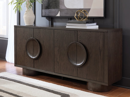 Ocala Furniture Outlet - Ashley Furniture - Veeda Accent Cabinet - Accent Cabinet / Dark Brown - A4000703
