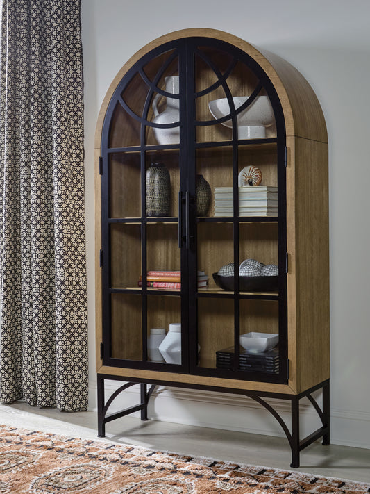 Ocala Furniture Outlet - Ashley Furniture - Gwenwich Accent Cabinet - Accent Cabinet / Natural/Black - A4000704