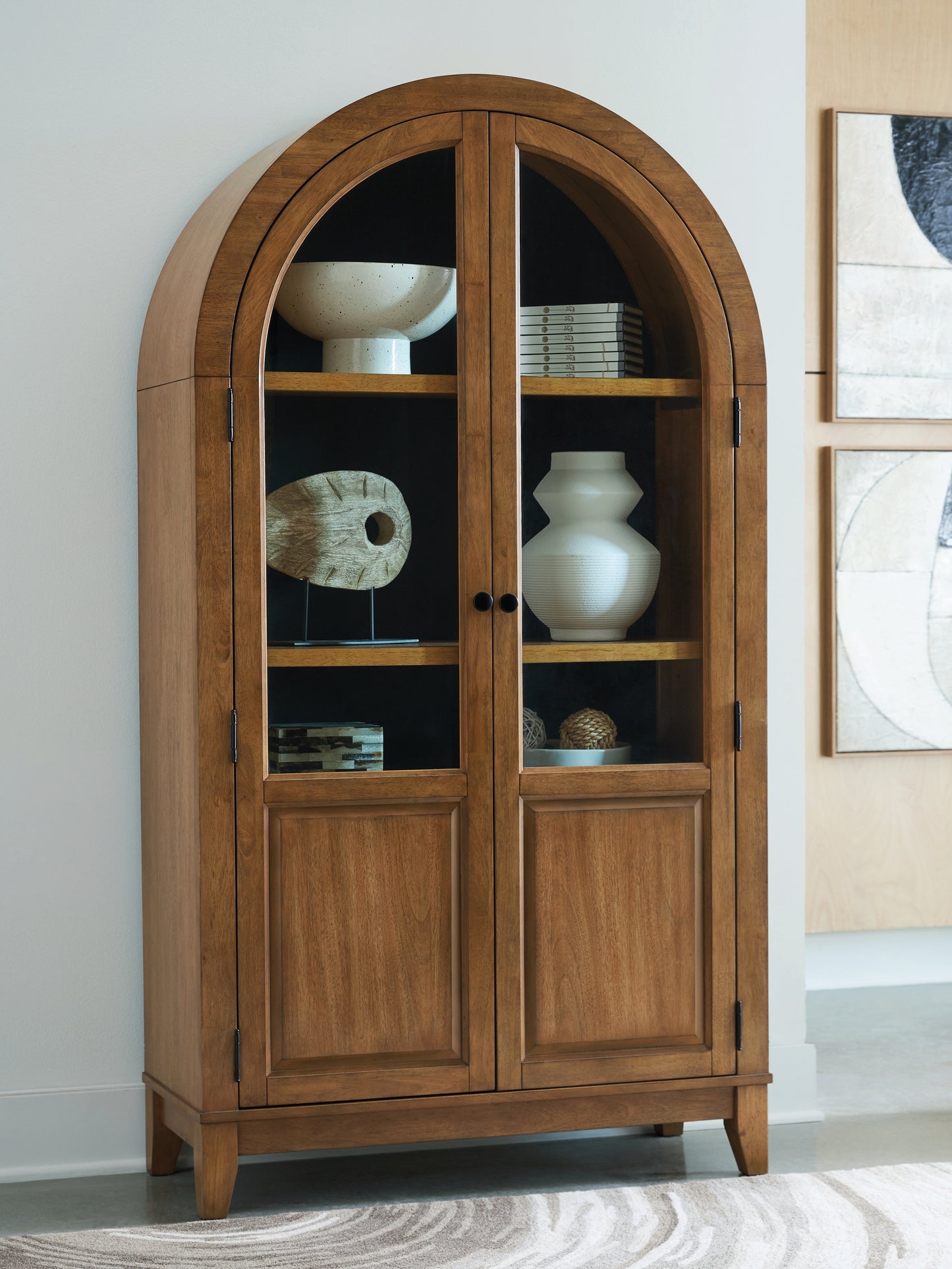 Ocala Furniture Outlet - Ashley Furniture - Dagandale Accent Cabinet - Accent Cabinet / Natural/Black - A4000705