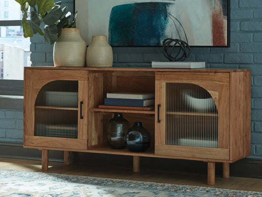 Ocala Furniture Outlet - Ashley Furniture - Adway Accent Cabinet - Accent Cabinet / Natural Brown - A4000709