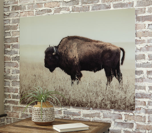 Ocala Furniture Outlet - Ashley Furniture - Brutus Wall Decor - Wall Art / Sepia - A8000289