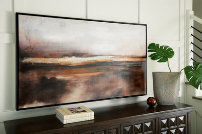 Ocala Furniture Outlet - Ashley Furniture - Drewland Wall Decor - Wall Art / Black/Brown/Orange - A8000375
