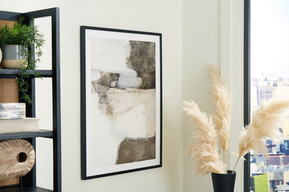 Ocala Furniture Outlet - Ashley Furniture - Aldricton Wall Decor - Wall Art / Brown/White - A8000406