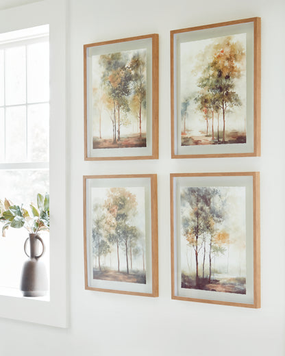 Ocala Furniture Outlet - Ashley Furniture - Bryneford Wall Decor - Wall Art Set (4/CN) / Multi - A8000411