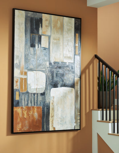 Ocala Furniture Outlet - Ashley Furniture - Howford Wall Decor - Wall Art / Brown/Black/Gray - A8000426
