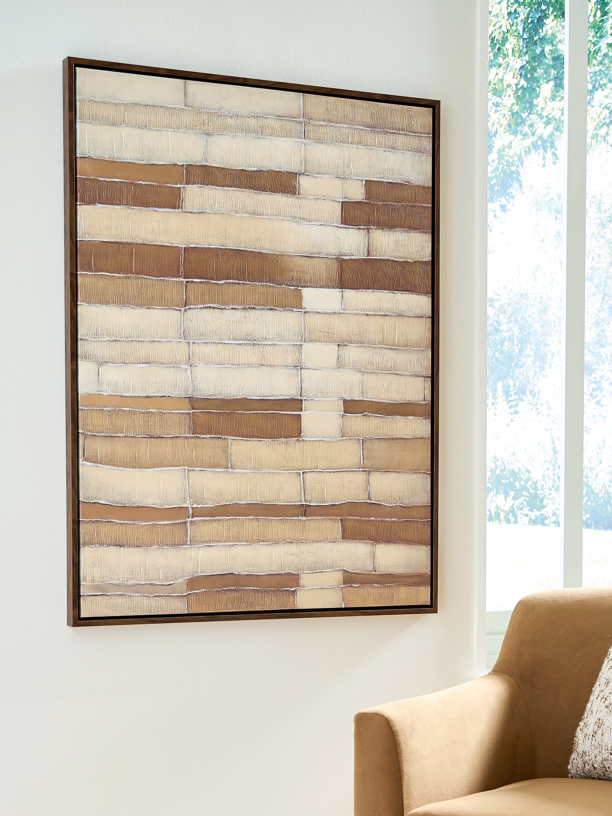 Ocala Furniture Outlet - Ashley Furniture - Kalanmore Wall Decor - Wall Art / Brown/Tan/White - A8000460