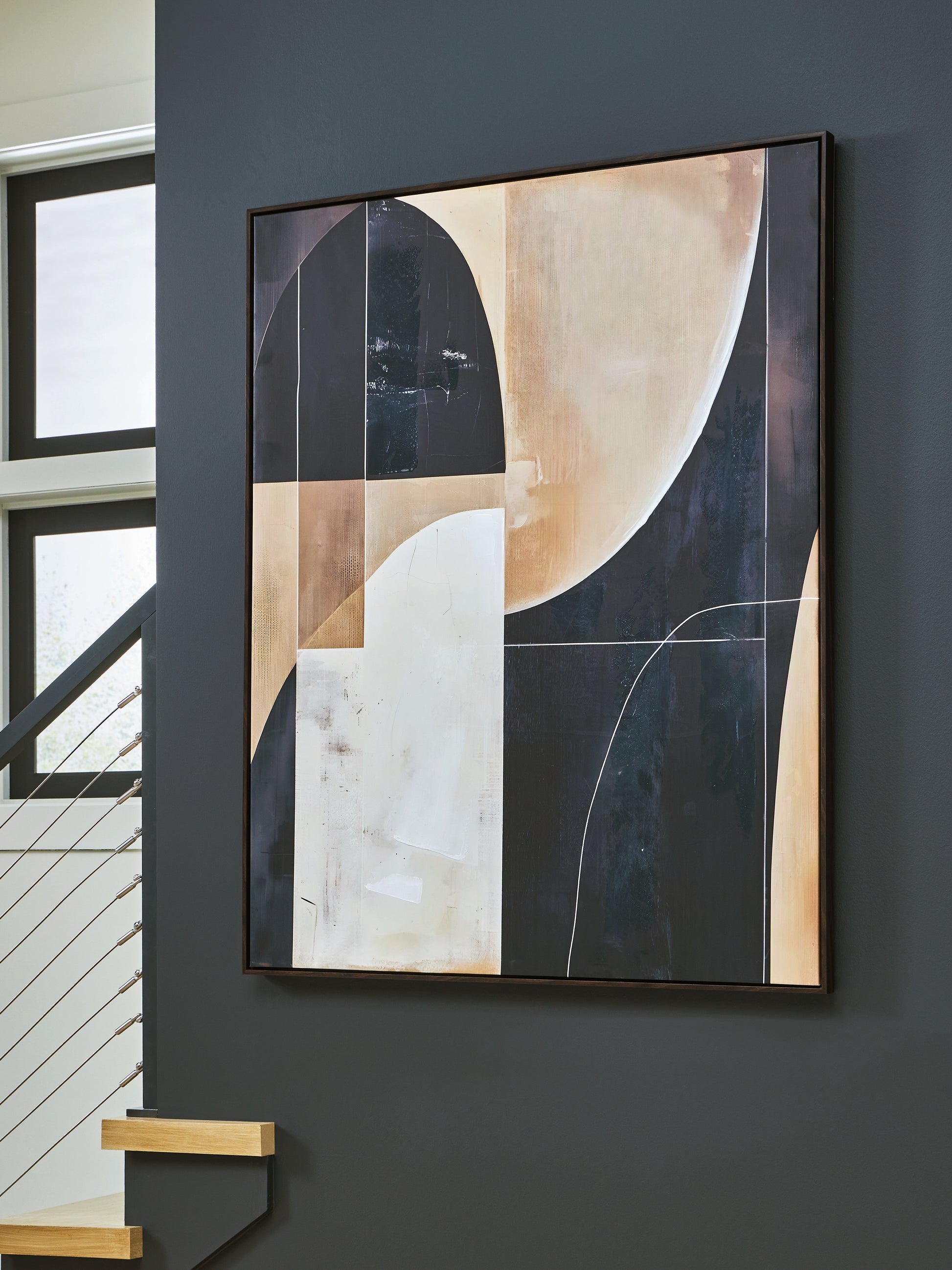 Ocala Furniture Outlet - Ashley Furniture - Ewanford Wall Decor - Wall Art / Black/Brown/Tan - A8000464
