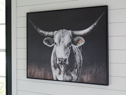 Ocala Furniture Outlet - Ashley Furniture - Harlandale Wall Decor - Wall Art / Black/White/Brown - A8000467