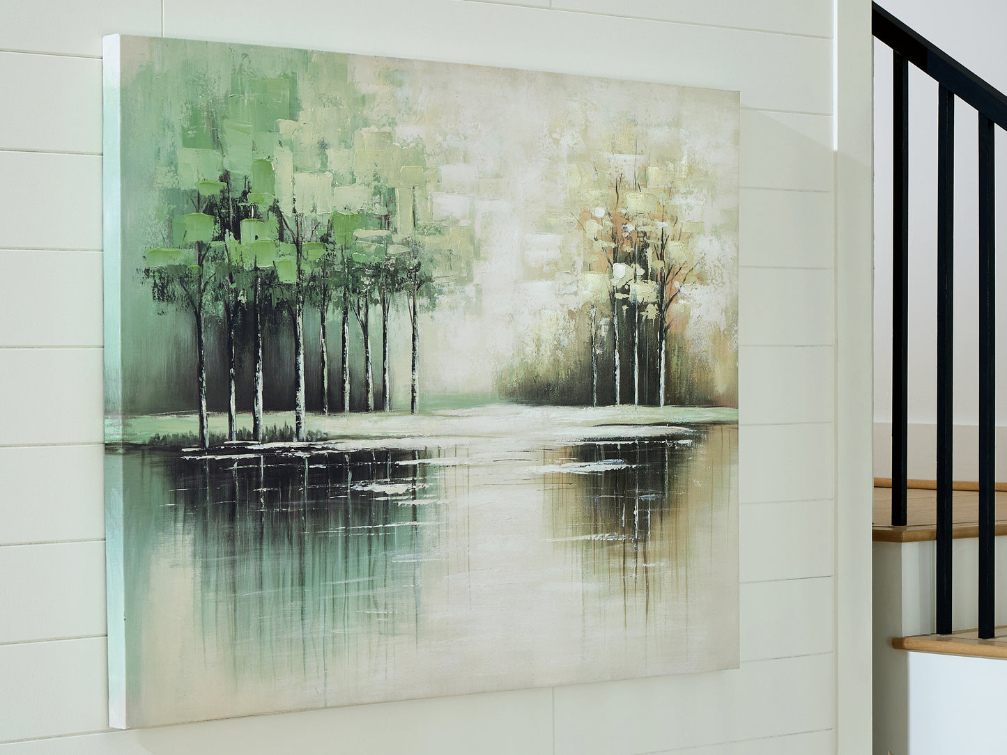 Ocala Furniture Outlet - Ashley Furniture - Garlenridge Wall Decor - Wall Art / Green/Tan/White - A8000470