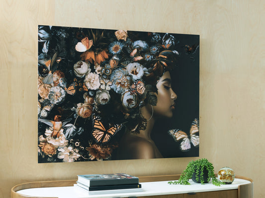 Ocala Furniture Outlet - Ashley Furniture - Valfer Wall Decor - Wall Art / Orange/Black/White - A8000481