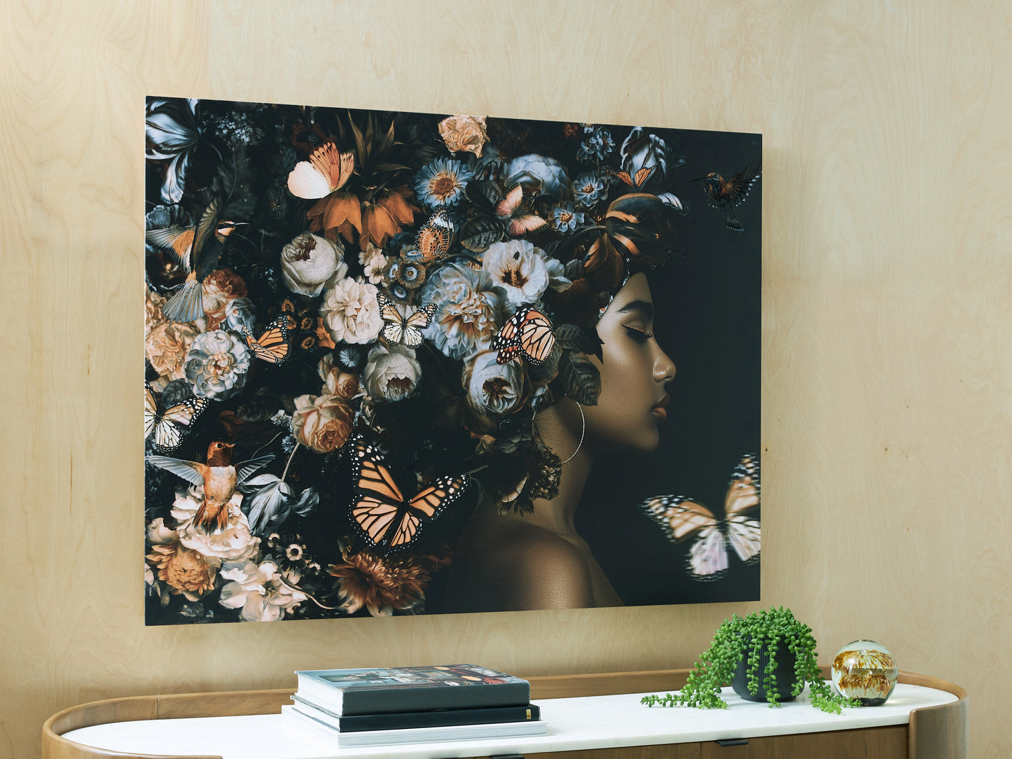 Ocala Furniture Outlet - Ashley Furniture - Valfer Wall Decor - Wall Art / Orange/Black/White - A8000481