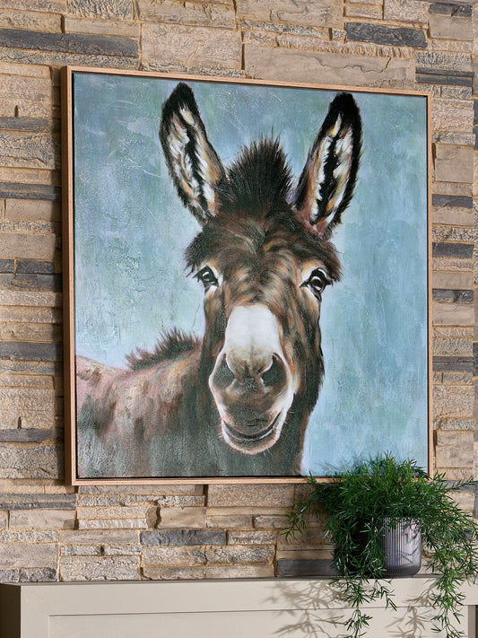 Ocala Furniture Outlet - Ashley Furniture - Landerton Wall Decor - Wall Art / Brown/Blue/White - A8000488