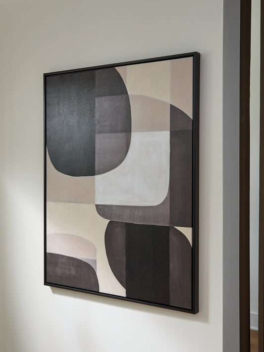 Ocala Furniture Outlet - Ashley Furniture - Kesleigh Wall Decor - Wall Art / Black/White - A8000495