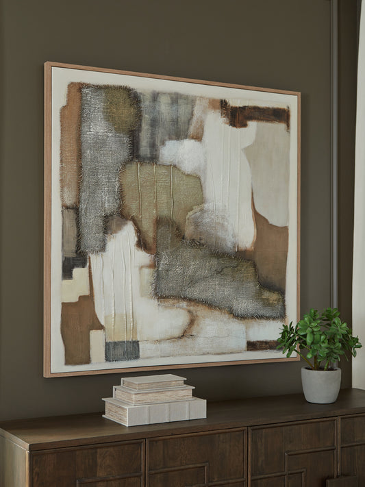 Ocala Furniture Outlet - Ashley Furniture - Wylander Wall Decor - Wall Art / Tan/Brown/Gray - A8000497