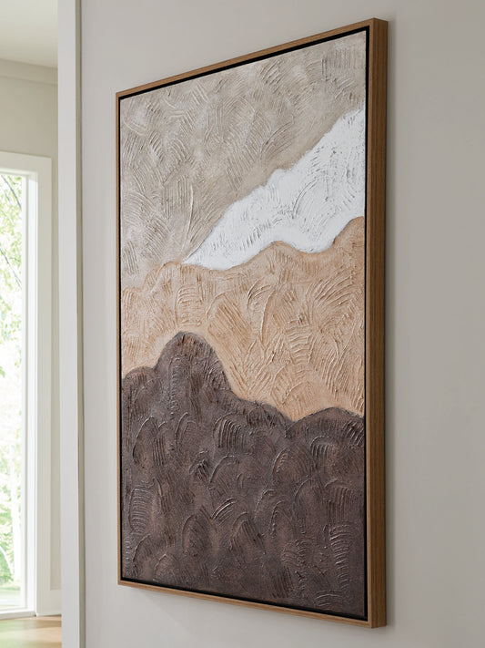 Ocala Furniture Outlet - Ashley Furniture - Fanthorne Wall Decor - Wall Art / Tan/Brown/White - A8000500