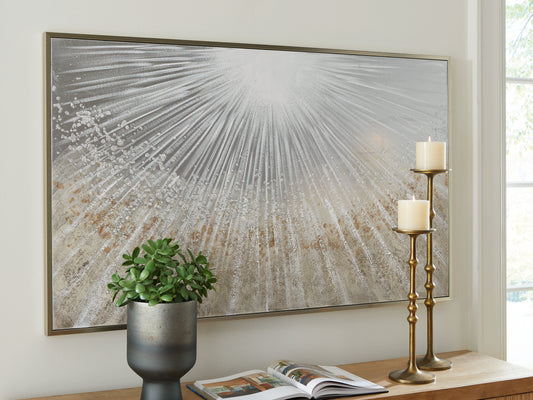 Ocala Furniture Outlet - Ashley Furniture - Waldard Wall Decor - Wall Art / Gray/Taupe/White - A8000501