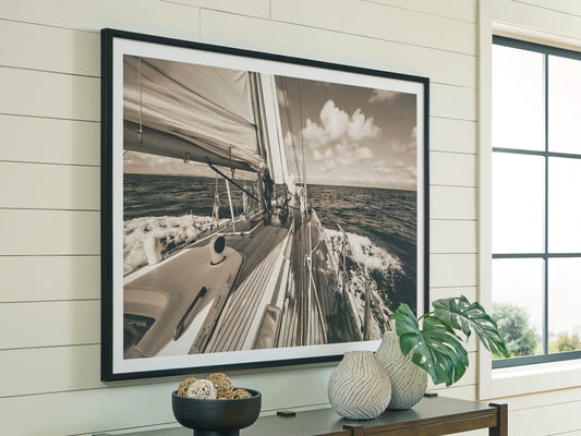 Ocala Furniture Outlet - Ashley Furniture - Arlanford Wall Decor - Wall Art / Sepia - A8000505