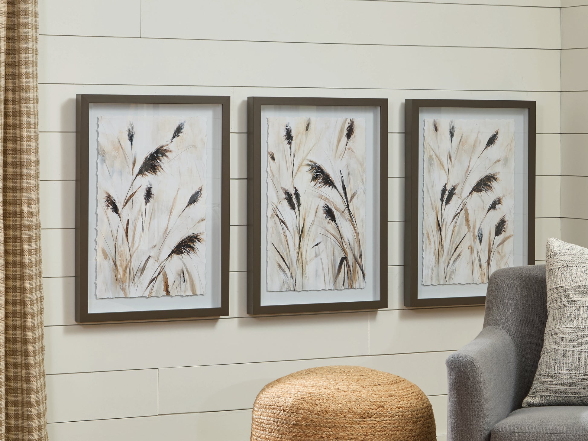 Ocala Furniture Outlet - Ashley Furniture - Honslow Wall Decor - Wall Art Set (3/CN) / Brown/Black/White - A8000506