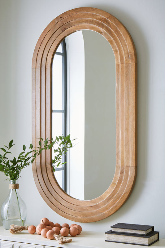 Ocala Furniture Outlet - Ashley Furniture - Daverly Mirror - Accent Mirror / Brown - A8010326