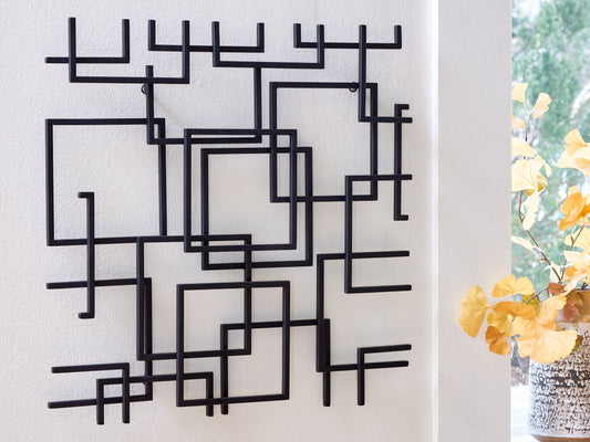 Ocala Furniture Outlet - Ashley Furniture - Aadanton Wall Decor - Wall Decor / Black - A8010400