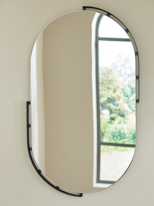 Ocala Furniture Outlet - Ashley Furniture - Valkings Mirror - Accent Mirror / Black - A8010403