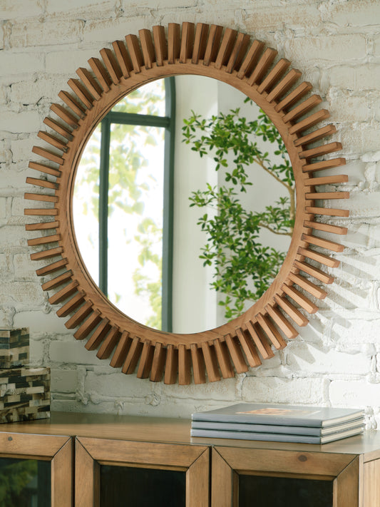 Ocala Furniture Outlet - Ashley Furniture - Tedwell Mirror - Accent Mirror / Brown - A8010410