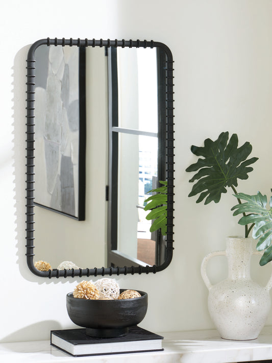 Ocala Furniture Outlet - Ashley Furniture - Judlow Mirror - Accent Mirror / Black - A8010419