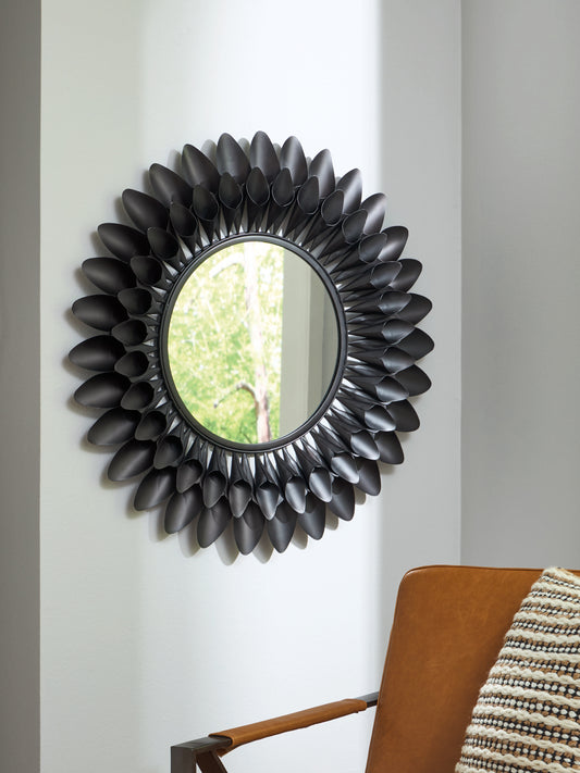 Ocala Furniture Outlet - Ashley Furniture - Ryenmour Mirror - Accent Mirror / Oil Rubbed Bronze Finish - A8010421
