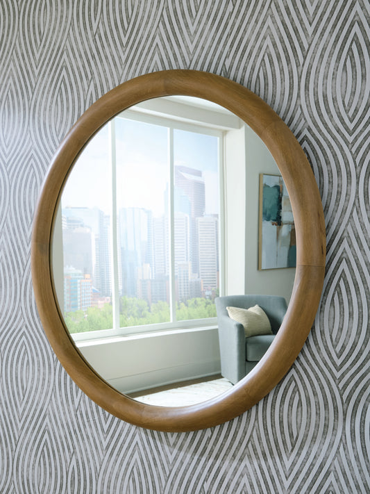 Ocala Furniture Outlet - Ashley Furniture - Yadiel Mirror - Accent Mirror / Brown - A8010426