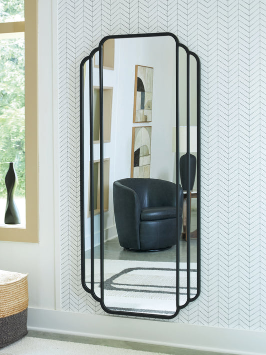 Ocala Furniture Outlet - Ashley Furniture - Antigone Mirror - Floor Mirror / Black - A8010434